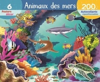 Raffaella Cosco - Animaux des mers - 6 posters décor. 200 autocollants repositionnables.