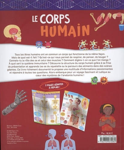 Le corps humain. Avec 1 frise et 2 scènes géantes à déplier