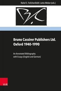 Bruno Cassirer Publishers Ltd. Oxford 1940–1990