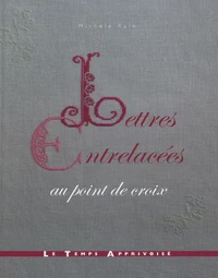 Lettres entrelacées au point de croix