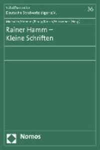 Rainer Hamm - Kleine Schriften.