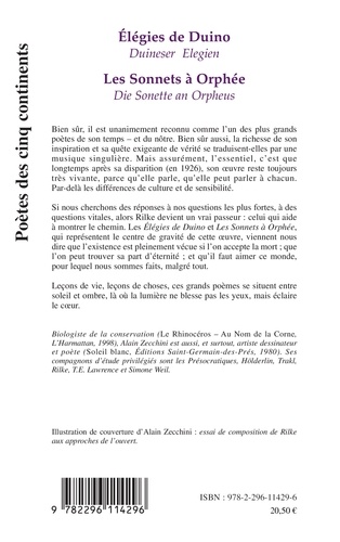 Elégies de Duino ; Les Sonnets à Orphée. Edition bilingue allemand-français