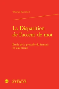 La Disparition de l'accent de mot