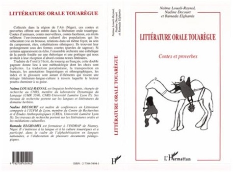 Ramada Elghamis et Nadine Decourt - Littérature orale touarègue - Contes et proverbes.