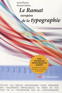 Le Ramat européen de la typographie
