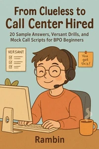 From Clueless to Call Center Hired: 20 Sample Answers, Versant Drills and Mock Call Scripts for BPO Beginners