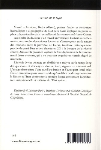 Le Sud de la Syrie. Les enjeux géopolitiques des provinces de Deraa, de Quneitra et de Sweida