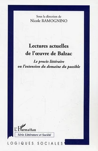 Lectures actuelles d'oeuvres de Balzac 1