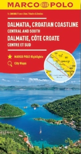  Marco Polo - Dalmatie, Côte croate Centre et Sud - 1/200 000.