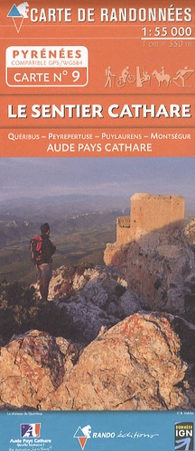  Rando éditions - Le sentier cathare - 1/55 000.