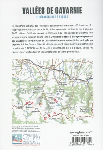 Vallées de Gavarnie, itinérances de 2 à 6 jours. Argelès-Gazost, Barèges, Cauterets, Gavarnie, Luz-Saint-Sauveur, Val d'Azun