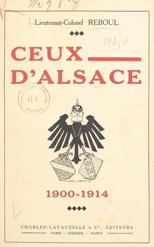 Ceux d'Alsace, 1900-1914