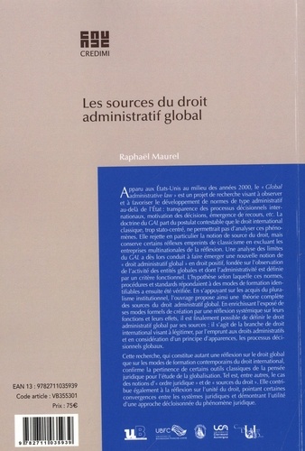 Les sources du droit administratif global
