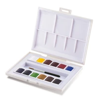 Boite de voyage aquarelle 12 demi-godets