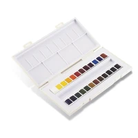 Boite de voyage aquarelle 24 demi godets