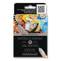 Etui 6 pastels huile irisés