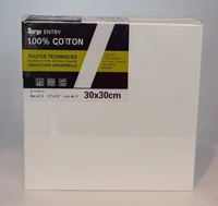 Lot de 3 châssis berge entry coton - ass - 30 x 30 cm