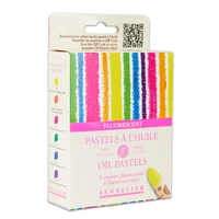 Pastel huile 6 couleurs fluorescente