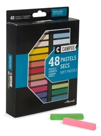 Pastels secs - boite de 48 couleurs