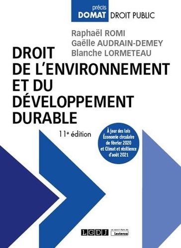Droit de l'environnement et du développement durable 11e édition