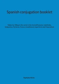 Spanish conjugation booklet
