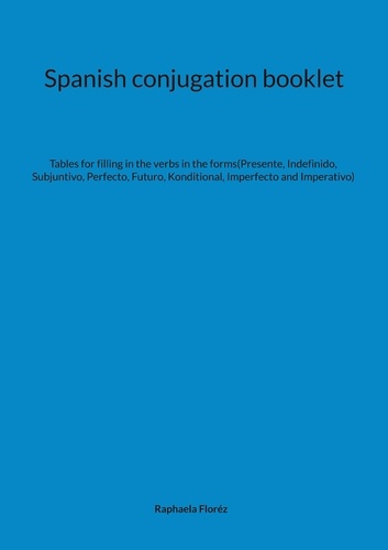 Spanish conjugation booklet