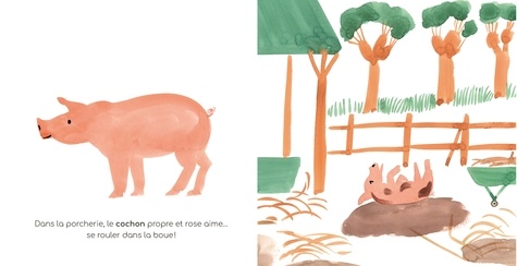 Les animaux de la ferme de Raphaële Glaux - Album - Livre - Decitre