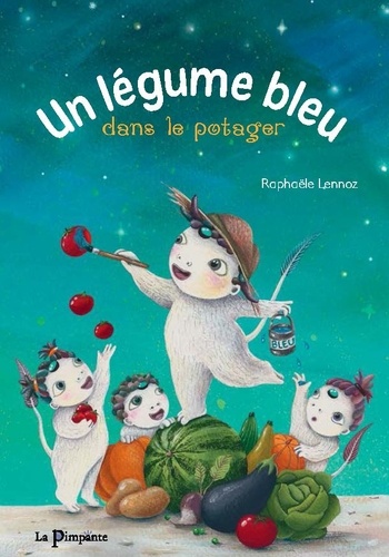 Raphaële Lennoz - Un légume bleu dans le potager.