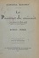 Le passant de minuit. Roman-poème