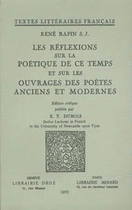 Les Réflexions sur la poétique de ce temps et sur les ouvrages des poètes anciens et modernes
