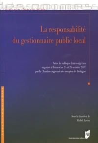 La responsabilité du gestionnaire public local