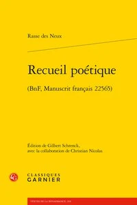 Recueil poétique