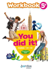 Anglais 5e A1+>A2 You did it!