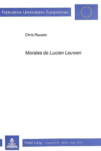 Morales de Lucien Leuwen