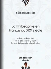 La Philosophie en France au XIXe siècle