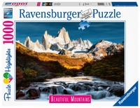 RAVENSBURGER PAPET - Puzzle 1000 p - Le Fitz Roy, Patagonie (Puzzle Highlights)