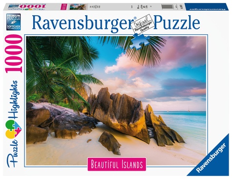 RAVENSBURGER PAPET - Puzzle 1000 p - Les Seychelles (Puzzle Highlights, Îles de rêve)