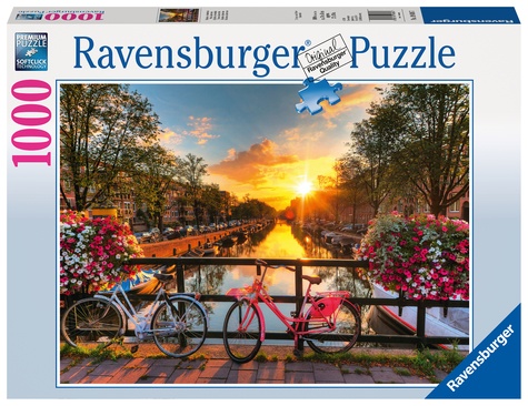 RAVENSBURGER PAPET - Puzzle 1000 p - Vélos à Amsterdam