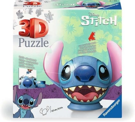 Puzzle 3D Ball - Disney Stitch (72 pièces), RAVENSBURGER PAPET ...