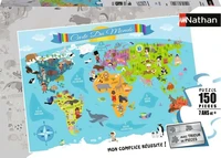 Puzzle Carte du monde (150 pièces)