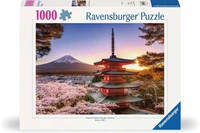 Puzzle Cerisiers en fleurs du Mont Fuji (1000 pièces)