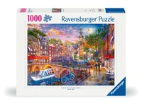 Puzzle Coucher de soleil sur Amsterdam (1000 pièces)