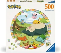 Puzzle rond Pokémon en fleurs (500 pièces)