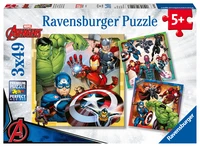 Puzzles Les puissants Avengers / Marvel (3 x 49 pièces)