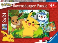 Puzzles Pikachu et ses amis / Pokémon (2 x 24 pièces)