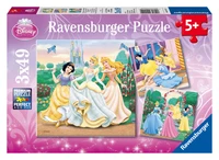 Puzzles Rêves de princesses / Disney Princesses (3 x 49 pièces)