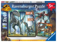 Puzzles T-Rex et autres dinosaures / Jurassic World 3 (3 x 49 pièces)