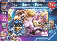 Puzzles Une équipe indestructible / Pat'Patrouille Film 2 (2 x 12 pièces)