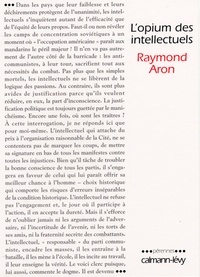 Raymond Aron - L'Opium des intellectuels.
