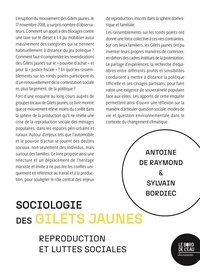 Raymond bernard De et Sylvain Bordiec - Sociologie des Gilets jaunes - Reproduction et luttes sociales.